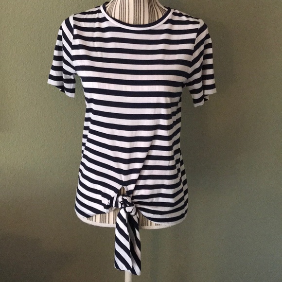 🔥Michael Kors Navy/white striped - Picture 2 of 5